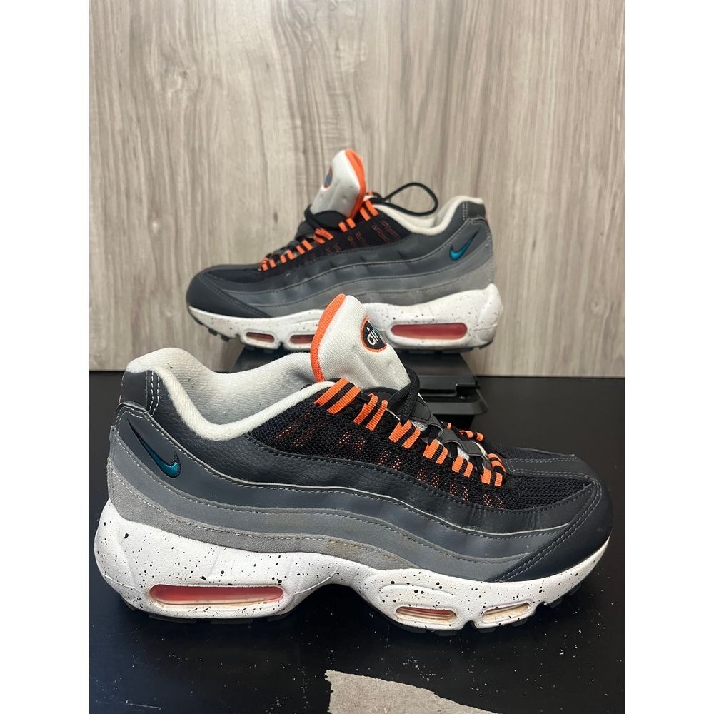 Nike Air Max 95 Recraft Shoes US 6.5Y White Orange Gray CJ3906-008 Sneakers